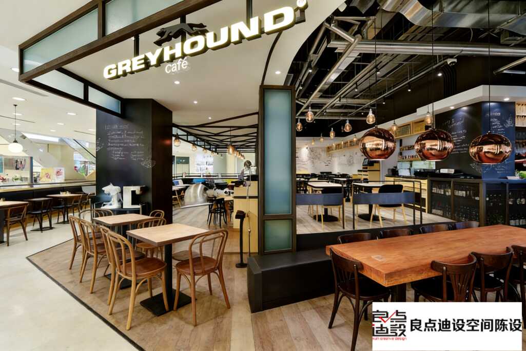 GREYHOUND Cafe装修软装设计全解析!工业风×复古情怀，开店必抄作业!